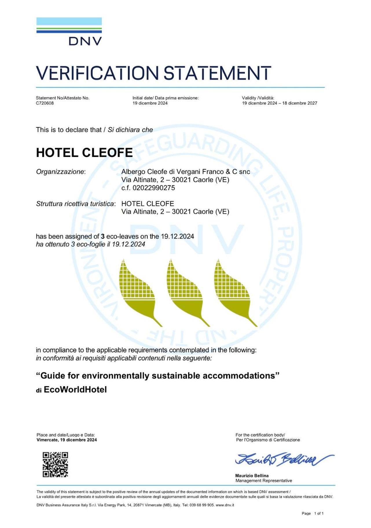 Eco Hotel Cleofe Caorle Exteriér fotografie